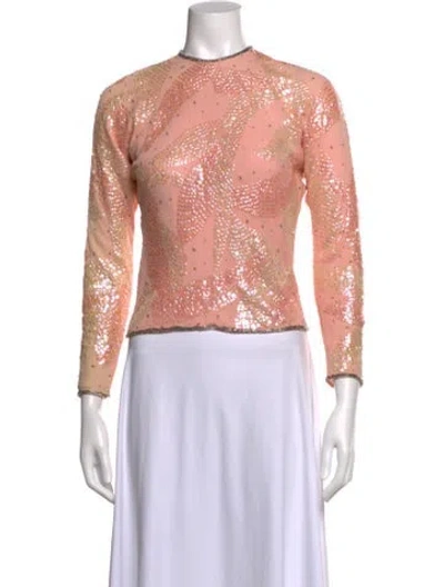Pre-owned Halston Vintage 1980's Top In Pink