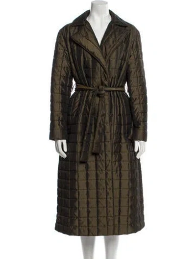 Pre-owned Halston Vintage 1980's Trench Coat In Brown