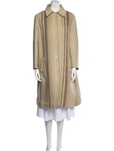 Pre-owned Halston Vintage 1980's Trench Coat In Neutral