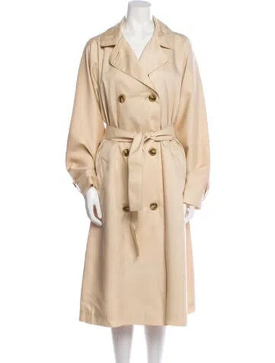 Pre-owned Halston Vintage 1980's Trench Coat In Neutral