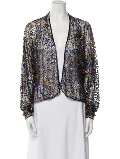 Pre-owned Halston Vintage 1982 Evening Jacket In Black