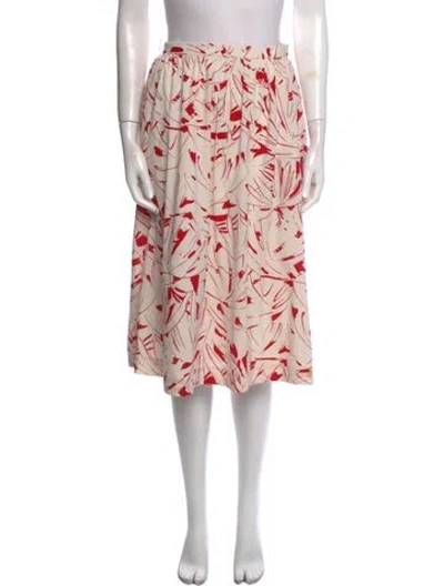 Pre-owned Halston Vintage Knee-length Skirt In Neutral