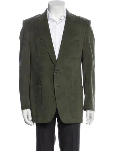 Pre-owned Halston Vintage Late 1970's - Early 1980's Blazer In Green