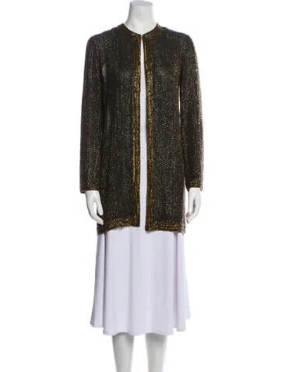 Pre-owned Halston Vintage Late 1970's - Early 1980's Evening Jacket In Black