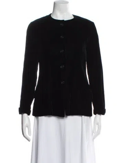 Pre-owned Halston Vintage Late 1970's - Early 1980's Jacket In Black