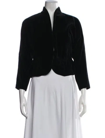 Pre-owned Halston Vintage Late 1970's - Early 1980's Jacket In Black