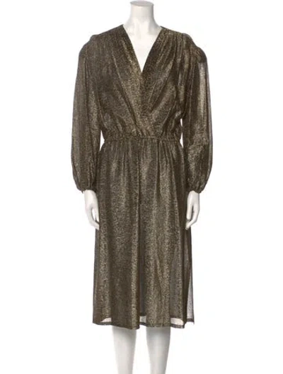 Pre-owned Halston Vintage Midi Length Dress