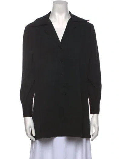 Pre-owned Halston Vintage Mini Dress In Black