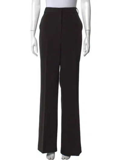 Pre-owned Halston Wide Leg Pants In Black
