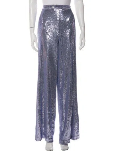 Pre-owned Halston Wide Leg Pants In Blue