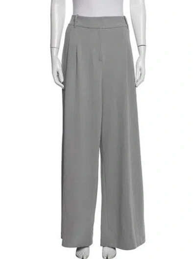 Pre-owned Halston Wide Leg Pants In Grey