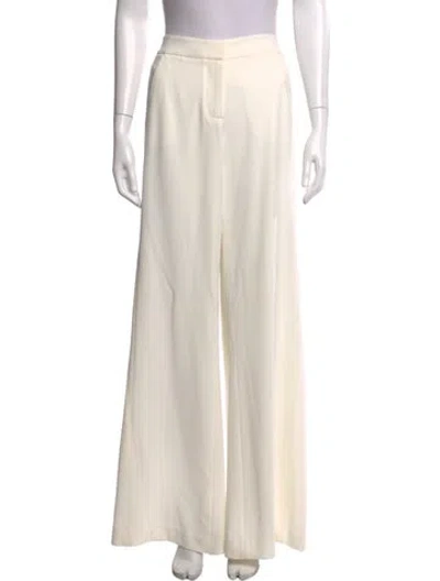 Pre-owned Halston Wide Leg Pants In Neutral