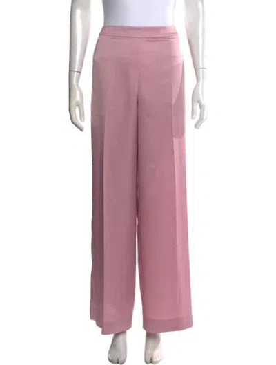 Pre-owned Halston Wide Leg Pants In Pink
