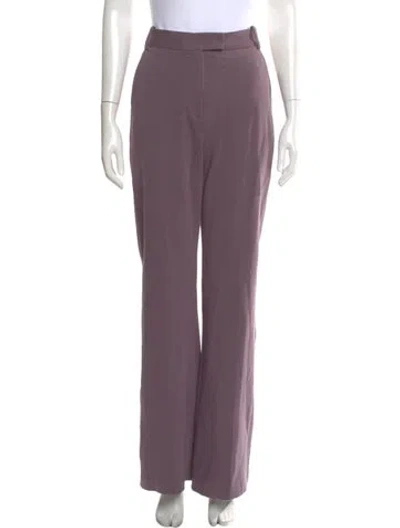 Pre-owned Halston Wide Leg Pants W/ Tags In Purple