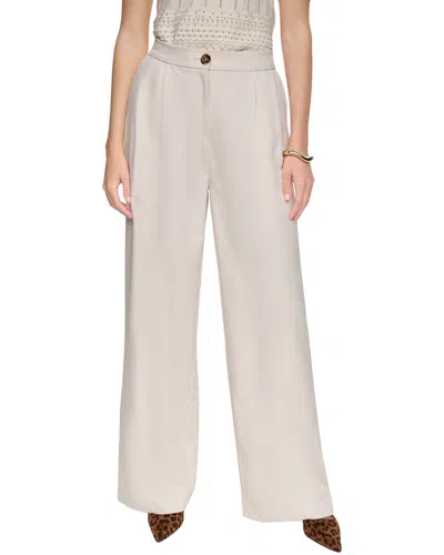 Halston Wide Leg Trousers In White