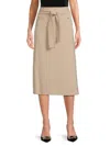 Halston Women's A-line Midi Skirt