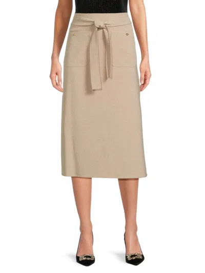 Halston Women's A-line Midi Skirt