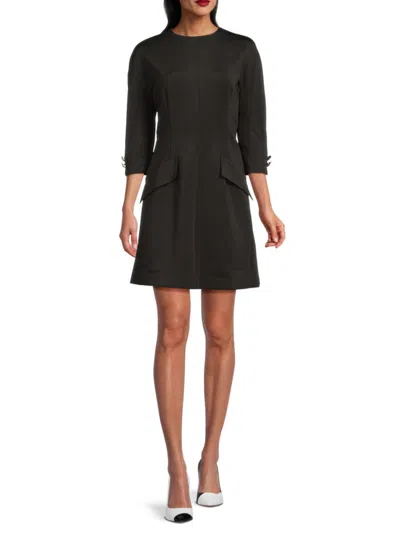 Halston Women's A-line Minidress In Black