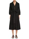 Halston Women's Cotton Belted Maxi Shirtdress