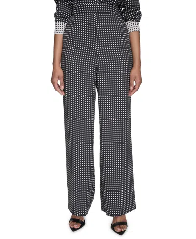 Halston Women's Easy Pull-on Full-length Pants In Black,pristine