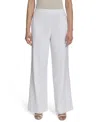 HALSTON WOMEN'S ELASTIC-BACK MID-RISE WIDE-LEG PANTS