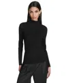 Halston Women's Rib-knit Embellished Sweater In Black