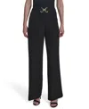 HALSTON WOMEN'S HORSEBIT BUCKLE STRAIGHT-LEG PANTS