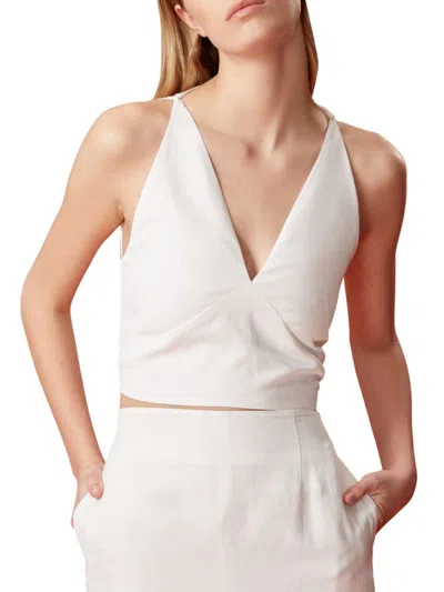 Halston Women's Ito Halter Crop Top