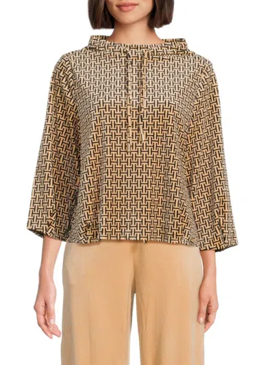 Halston Women's Logo Monogram Sweatshirt In Multi