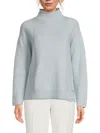 Halston Women's Mock Turtleneck Sweater In Blue