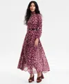 Halston Women's Printed Chiffon Maxi Dress In Multi