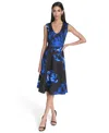 Halston Women's Printed Sleeveless Dress In Multi