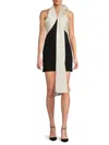Halston Women's Renae Colorblocked Sleeveless Minidress In Multi