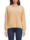 Halston Women's Ribbed Sweatshirt In Brown
