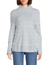 HALSTON WOMEN'S STRIPED HIGHNECK SWEATER