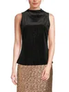 Halston Women's Velvet Sleeveless Top In Black