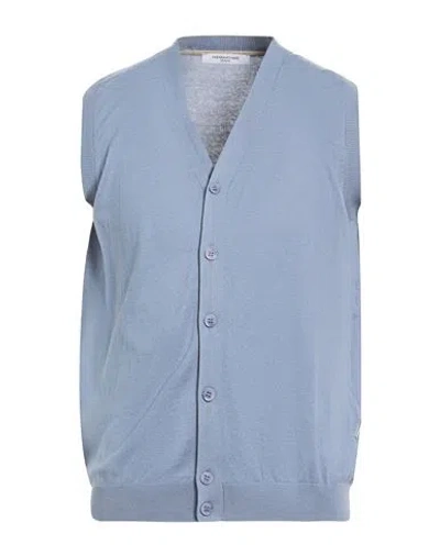 Hamaki-ho Man Cardigan Slate Blue Size Xxl Cotton