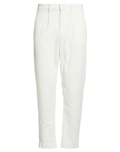 Hamaki-ho Man Pants White Size 36 Cotton, Elastane