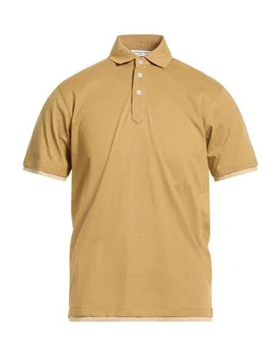 Hamaki-ho Man Polo Shirt Khaki Size Xl Cotton In Brown