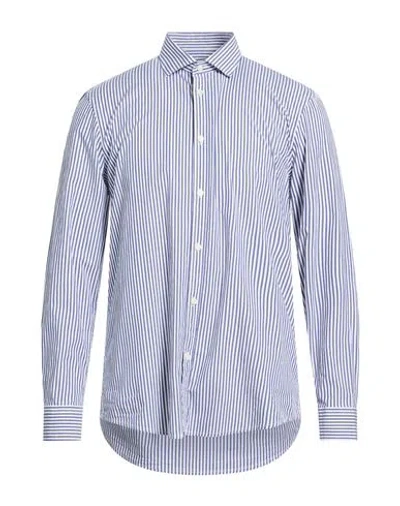 Hamaki-ho Man Shirt Blue Size Xxl Cotton, Elastane