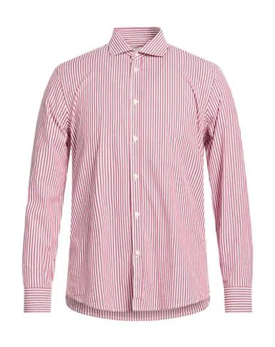 Hamaki-ho Man Shirt Brick Size Xl Cotton, Elastane In Red