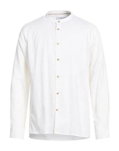Hamaki-ho Man Shirt Ivory Size Xl Linen, Cotton In White