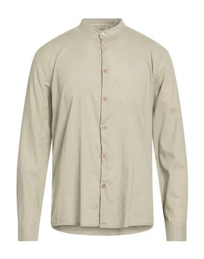 Hamaki-ho Man Shirt Khaki Size L Linen, Cotton In Neutral