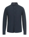 Hamaki-ho Man Shirt Midnight Blue Size S Cotton, Elastane