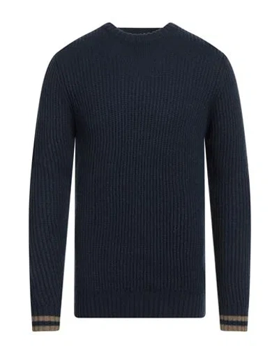 Hamaki-ho Man Sweater Blue Size Xxl Acrylic, Merino Wool