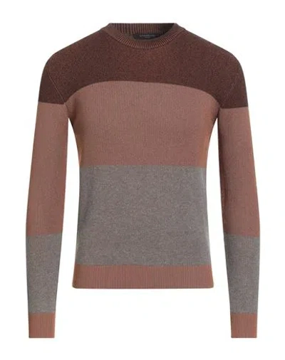 Hamaki-ho Man Sweater Brown Size L Viscose, Nylon