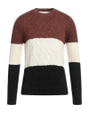 Hamaki-ho Man Sweater Ivory Size Xxl Acrylic, Cotton, Wool In Brown
