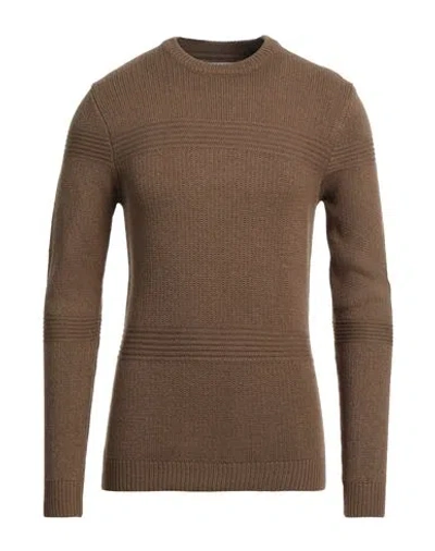 Hamaki-ho Man Sweater Camel Size Xxl Acrylic, Nylon In Beige