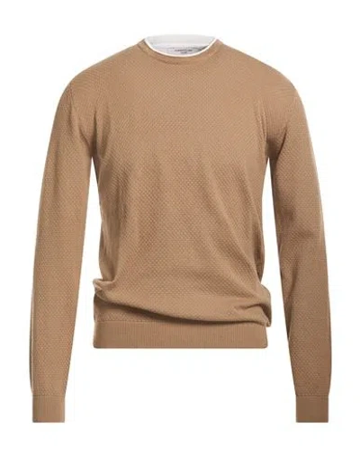 Hamaki-ho Man Sweater Light Brown Size Xl Cotton