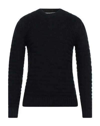 Hamaki-ho Man Sweater Midnight Blue Size Xxl Acrylic, Cotton, Wool